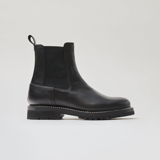 Travel Boots "Stockholm" - Black Japanese Leather