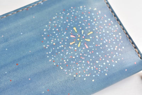 Fireworks No.15 (round zipper long wallet)