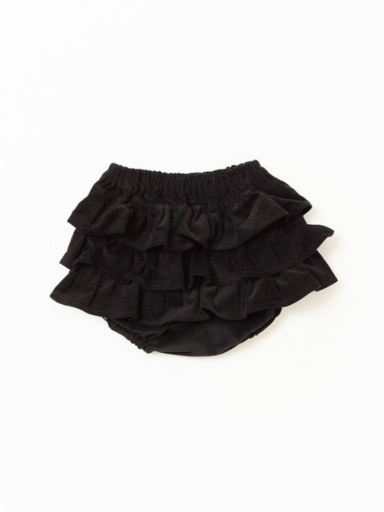 Ruffle Pants Corduroy Black