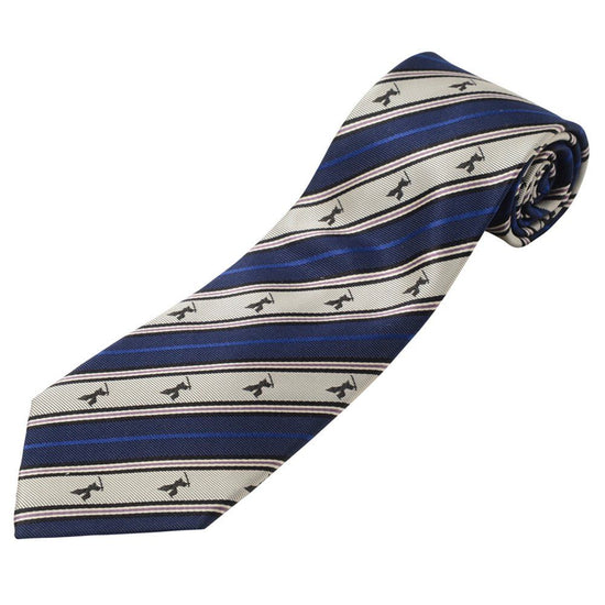 Necktie Nishijin silk regimental stripe - 16. Samurai Pattern Made in Japan