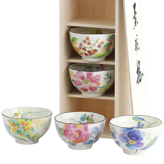 Hanakotoba Rice Bowl Set (01527)