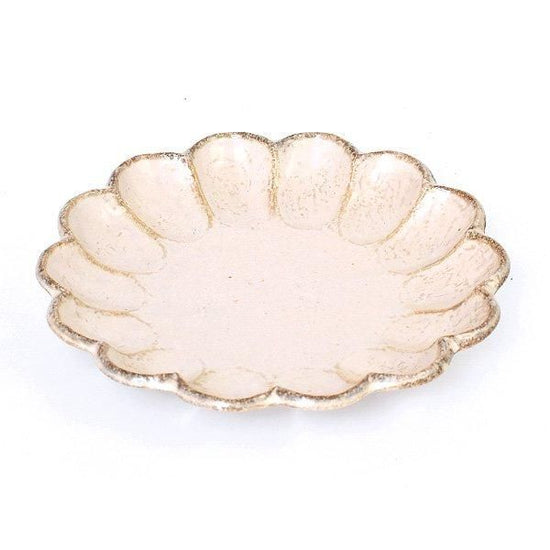 Rinka White 21 Plate White Japanese Tableware Round Medium Plate Made in Japan Minoyaki, Stylish, Modern