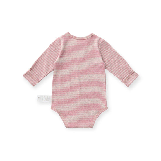 Bodysuit Pullover Long Sleeve Cloudy Pink x Nude