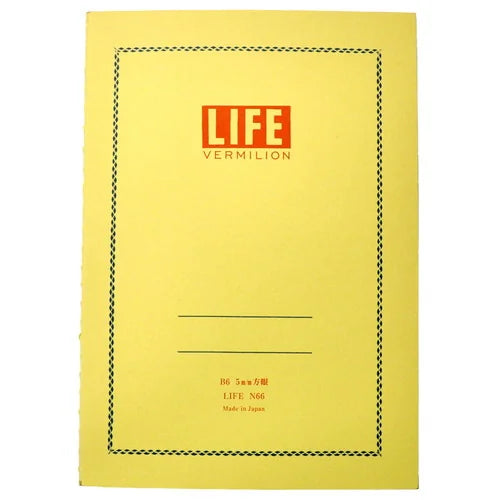 LIFE Vermilion Notebook – B6, Grid