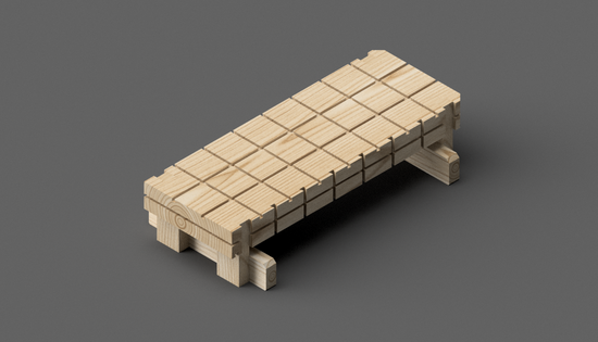 Woodworking Workbench TokoboWood Original Tabletop Model Completed