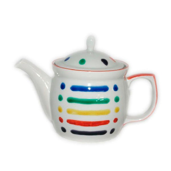 [Eisyou] Pot with five-color horizontal stripes