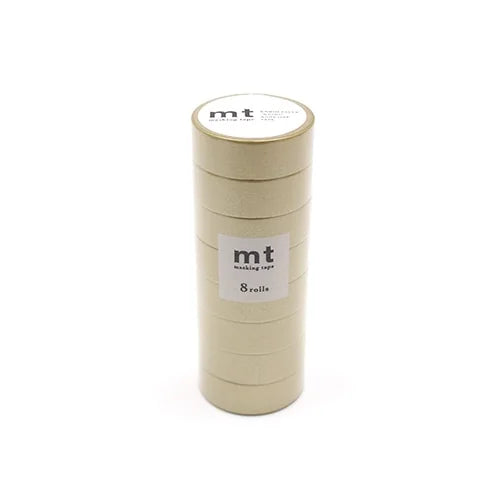 mt Masking Tape 8P – Gold (8 rolls), 15mm×7m