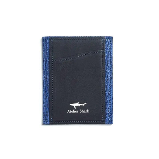 Shark Leather Pass Wallet Minimalism Wallet
