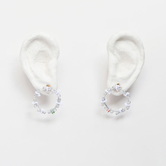 Ribbon hoop (S, Silver)