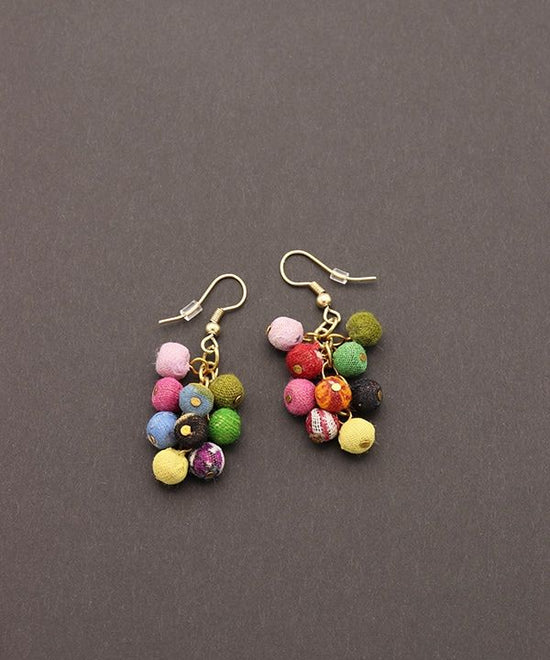 Rally quilt hook Pierced earrings A24WIE082MX