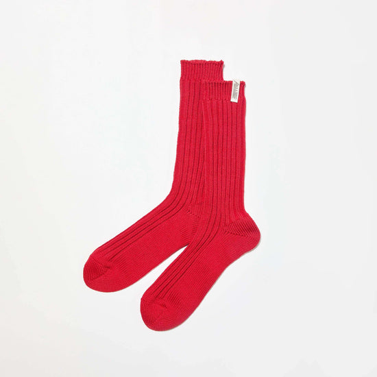 Low Gauge Socks "Valencia" M (25-27cm) - Red