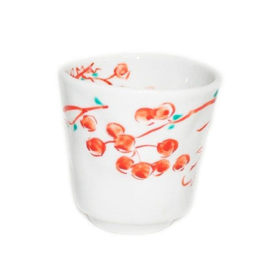 [Eisyou] Teacup with hand-decorated design of a mountain backlash