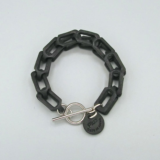 Chain bracelet mantel plus leather