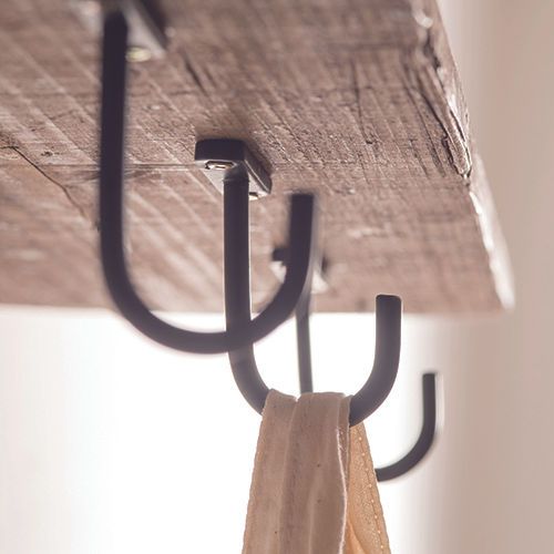 63141 [POSH MADE] Iron Hanging Hook Single Black