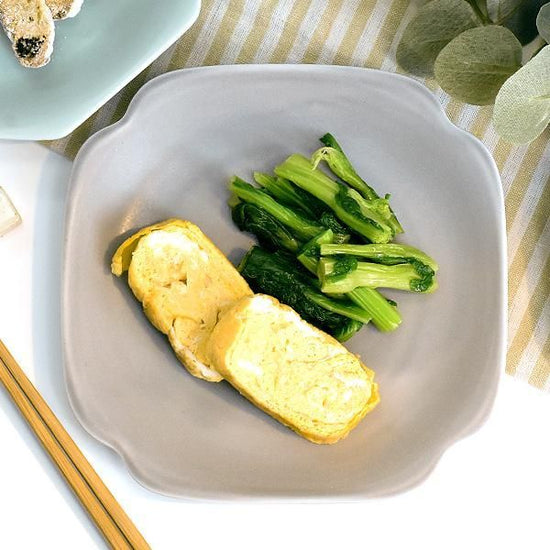 Meimei Sumi-iri 16.5 Dish, Grayish Japanese Tableware, Fruit Plate, Dish, Made in Japan, Minoyaki