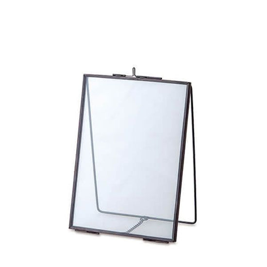 22611 Glass frame stand single black