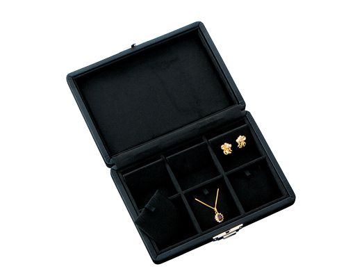 Clip-on earrings and pendant storage case, 9-partition case with mount AR-5412