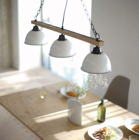 GENDER WOOD ROD 3BULB PENDANT LAMP