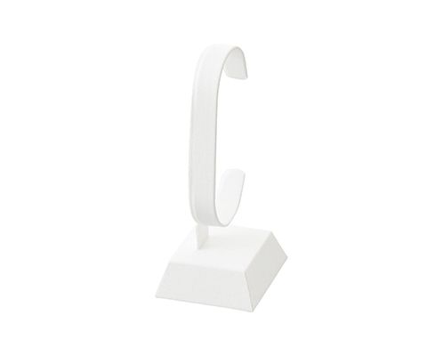 Watch Stand Vertical Type, Waggin C Ring, White or Black with Synthetic Leather Attachment, 1 piece AR-1965