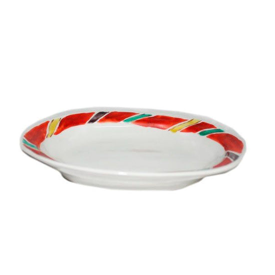 [Eisyou] Mamichi patterned six-sided oval dish
