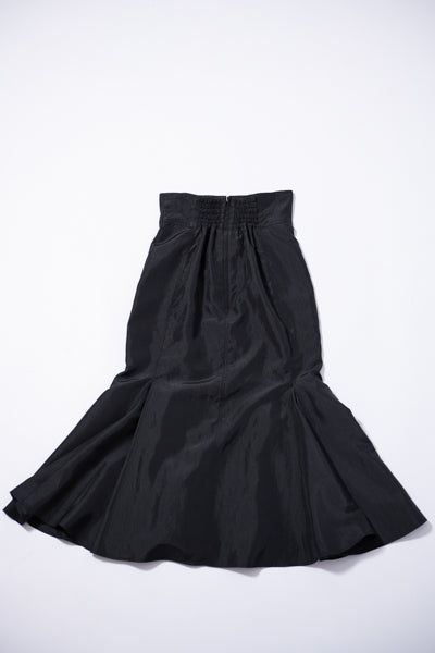Vintage Taffeta Mermaid Skirt (BLACK)
