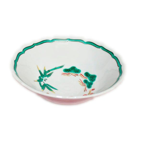 [Eisyou] Pine, bamboo, and plum design in a six-sun bowl