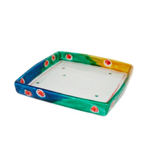 [Eisyou] Rectangular dish with marbled foot