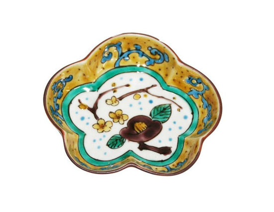 [Eisyou] Camellia design, 3" pine-shaped dish