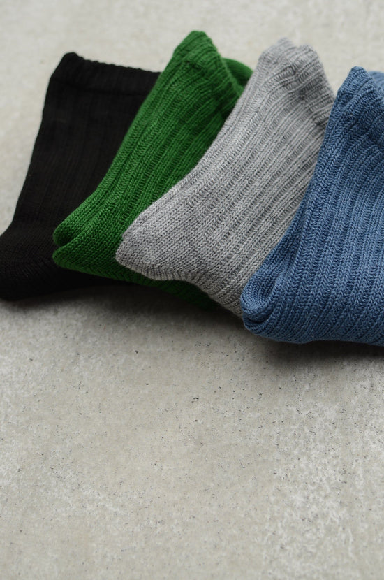 Silk and Wool Double Socks, Made in Japan (L)