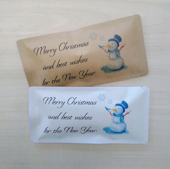 Tea Mail (Christmas Snowman Japanese Black Tea Tea Bags 3g x 5p) [Black Tea/Gift].