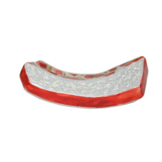 [Eisyou] Chopstick rest with plum tree design in silver