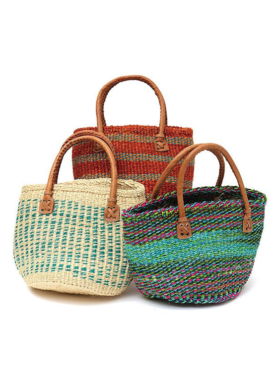 Sisal bag (pattern) S size (assorted)