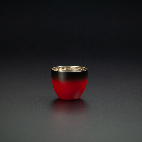 Lacquer polished cup, double-layer structure, Sai series, Gui cup, Aka-Sai SCW-GK602