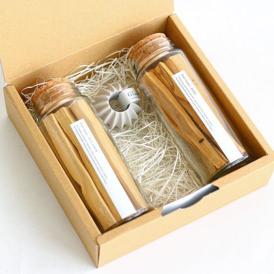 Ritual Kit Palo Santo Duo with holder