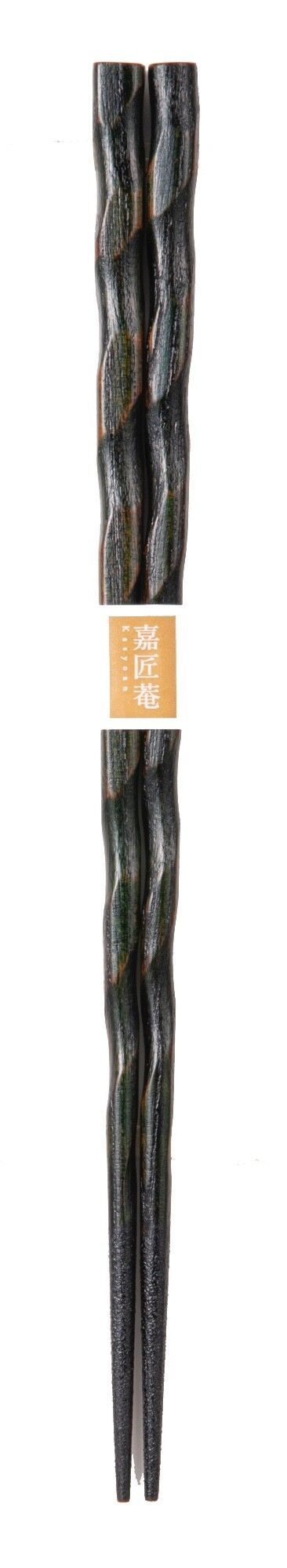 SF-0778 Zelkova Spiral Chopsticks, Midorizuri