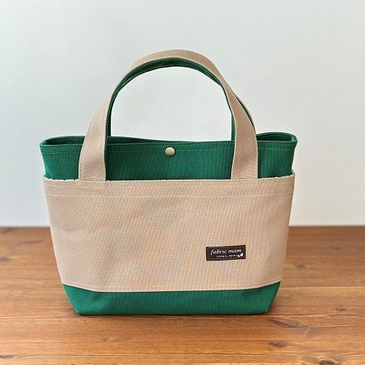 <New Item>S Tote of Solid Canvas *Forest Green