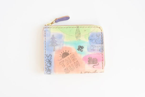 Graffiti No.102 (L-shaped zipper mini wallet)