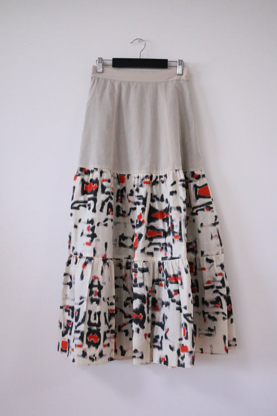 Spotted -Meisen Teered Skirt-Beige- (Japanese only)