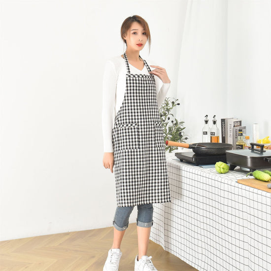 100% Cotton [apron, neck apron] checkered