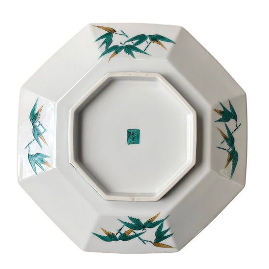 [Eisyou] Nine-sided Octagonal Dish with Zhangzi Pattern