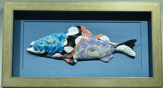 Kutani Pottery frame [Tsuyoshi Sato] [Suzuki].