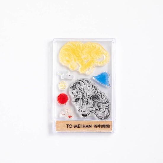 Jakuchu [Tigers] -Clear Stamp with Super Reproduction TO-MEI HAN- (Japanese only)