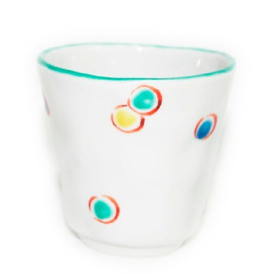 [Eisyou] Teacup with hand-decorated polka-dot design