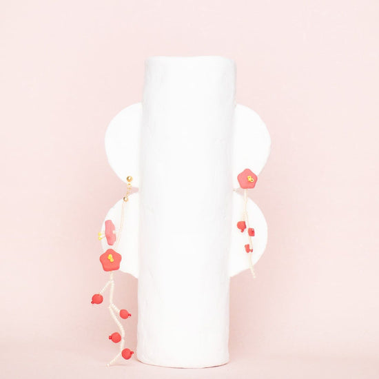 enogu -botanic- plum type-a[Pierced earrings/Clip-on earrings].