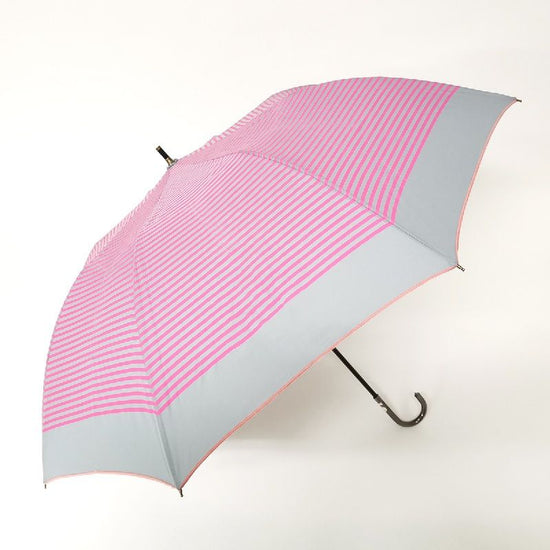 Short Wide Umbrella Marine Border Rain or Shine