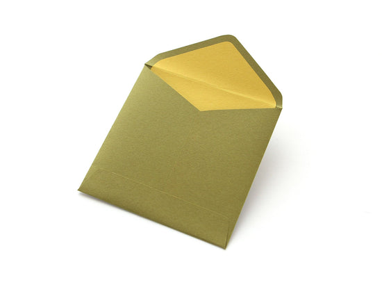 Paper cutout pouch [tree, olive].