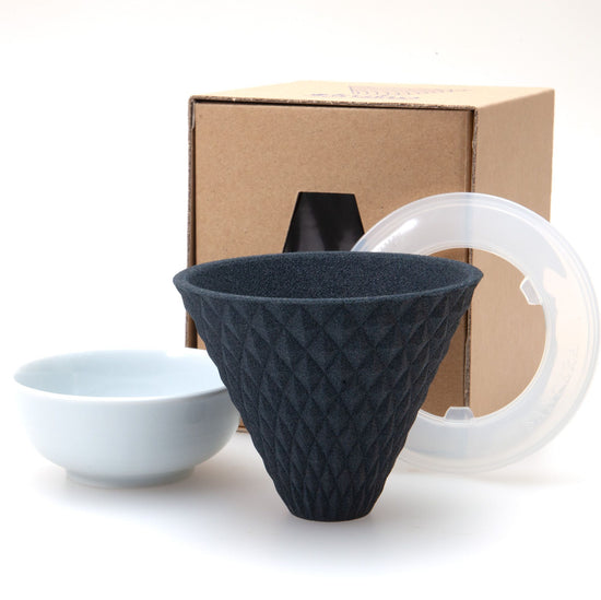 Hasamiyaki Ceramic Coffee Filter Black (for 3~4 cups)