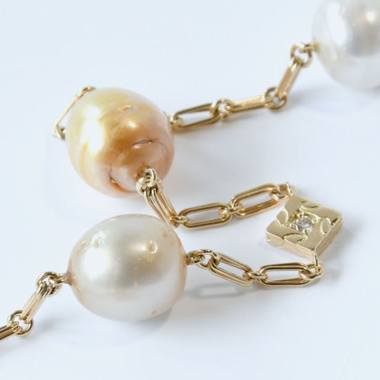 4 pearl bracelet gold