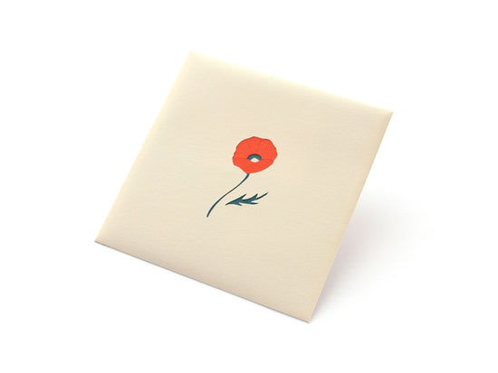 Paper cutout pouch [Poppy].