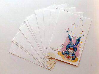 Set of 10 postcards for New Year&